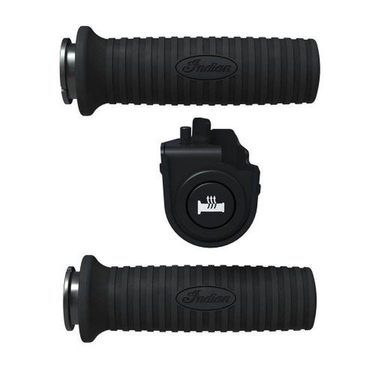 Indian Chief Heated Handlebar Grips, Black